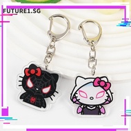 FUTURE1 Keyring, Kawaii Hello Kitty Keychain,  Sanrio Spiderman Acrylic Anime Pendant School Bag Pen Bag