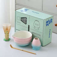 Hodepart ชุดชามมัทฉะ ชุดชงชาญี่ปุ่น ถ้วยชงมัทฉะ แปรงชงชา ที่ใส่มัทฉะ (2/4/5/7 ชิ้น) Matcha Bowl Set