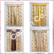 Curtain Co. | 3in1 Smack Sheer Overlap Dandan Printed Curtain (60x72 inches each) 180x72 inches