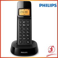 Philips D140 D1401B Digital Cordless Phone 1.6 LCD Panel Illuminated Display Non Slip Grip 10 ringto