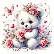DIY handmade 5D diamond art painting set bear diamond art painting full diamond art embroidery cross