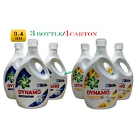 Dynamo Power Gel Concentrated Liquid Detergent (3 Bottle x 3.4KG) Perfect Clean/Anti-Bacterial