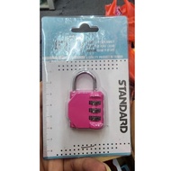 RANDOM COLOUR LUGGAGE MINI NUMBER LOCK APPROXIMATELY 5.5CM