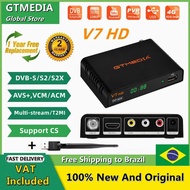 GTMEDIA V7เครื่องรับสัญญาณดาวเทียม HD รองรับ DVB-S/S2/S2X AVS + BISS Auto Roll Full Powervu Vcm/acm 