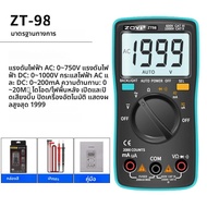 ZOYI เครื่องวัดความต้านทานโวลต์มิเตอร์มัลติมิเตอร์แบบดิจิทัลแอมมิเตอร์ความถี่มีไฟแบ็คไลท์มิเตอร์ความ