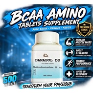 [DANABOL DS] Premium BCAA Amino Acid Gym Supplement - Muscle Mass & Endurance Tablets (500 Tabs)