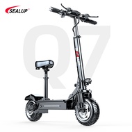 『Garansi 1 Tahun』SEALUP Q7 Skuter Elektrik off-road 500W/1000W dapat dilipat  Skuter Listrik jarak 4