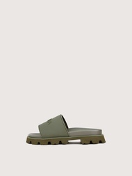 Anderson Dark Green Slide Sandals