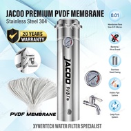 JACOO Premium with PVDF Stainless Steel 0.01 Micron PVDF Membrane Outdoor Water Filter Penapis Air