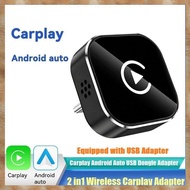 [ S Z] Wireless Carplay Android AUTO 2in1 WiFi & BT5.0+Voice Type C Adapter Smart AI Box Wired CarPl