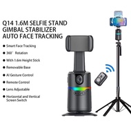 P01 Q14 Auto 360°Rotation Smartphone Gimbal Stabilizer Face Tracker Selfie Stick Tripod with Remote 