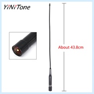 YiNiTone Flexible Dual Band Car Antenna 144/430MHz - PL259 Base, 1.5 VSWR, 43.8cm Length for VHF/UHF