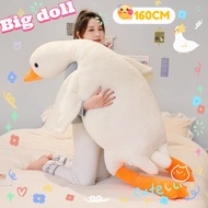 50/90/130/160cm Big White Goose Plush Toy Sleeping Cute Duck Doll Long Pillow Birthday Gift Christma