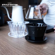 Vesper flat bottom dripper B75 1-2 cup pour over fast flow Design manual coffee dripper/ brew