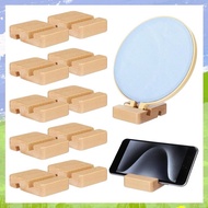 10 Pcs Embroidery Hoop Display Embroidery Hoop Wooden Base Holder Embroidery CrossStitch Stand for E