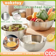 316 Thick Stainless Steel Mixing Bowl for Baking Salad Cooking with Multiple Sizes Stainless Steel B