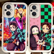 H109 Tanjiro X Nezuko White Casing for OPPO Reno 8Z 7 7Z Find X5 8 Lite 5G