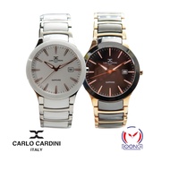 Carlo Cardini 303LC-SS-1 303LC-RG-4 Analog Ceramic Bracelet Japan Quartz Jam Unisex Watches 100% Ori