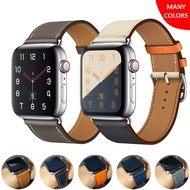 Leather Watch Strap for Apple Watch Series 10 42mm 46mm 9 8 7 6 5 4 SE Ultra 45mm 41mm 44mm 40mm