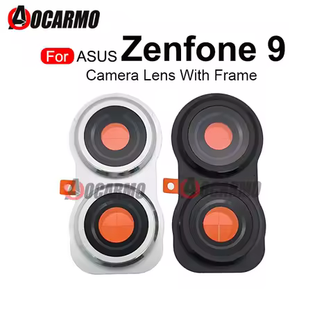For ASUS Zenfone 9 10 Rear Back Camera Lens With Frame Replacement Parts