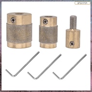 [L E U R] 1 3/4 1/4 Inch Stained Glass  Grinder Bit Tools 3 Sizes Brass Core Stained Glass Grinder B
