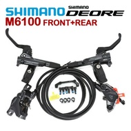 △∋♈SHIMANO DEORE BR BL M6100 Hydraulic Disc Brake Set Front Rear with Pad MTB Bike