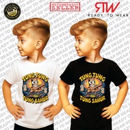 TUNG TUNG TUNG SAHUR T-SHIRT BAJU BUDAK ROUND NECK SHORT SLEEVE COTTON AND MICROFIBER