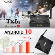 3C Electronic THใหม่สุด Tanix TX6s กล่อง ดิจิตอล tv Android 10.0 ฉลาด TV Box กล่องแอนดรอยbox 8K/HD tv box รองรับ Disney hotstar Netflix Youtube Ram4+8GB/32GB/64GB Wifi + Bluetooth Smart Android TV Box กล่อ กล่องแอนดรอยboxwifi