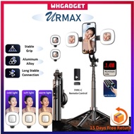 Urmax P135 Selfie Stick Tripod with Magnetic Phone Holder Monopod Gimbal Stabilizer 自拍神器