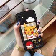 Pikachu and Squirtle Anime Characters TPU Material Case for Oneplus 6 6T 7T 7 8 9 9R 9RT PRO Nord Black Matte TPU Case Shockproof Protective Cover