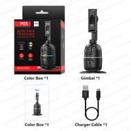 มาร์ทโฟนขาตั้งกล้องแบบสามขาการติดตามอัจฉริยะ QJMBF ไฟสีสันสดใส360หมุนตามโฟกัส Gimbal สำหรับ Tiktok L