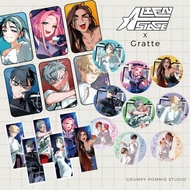 ALIEN STAGE x GRATTE Collection -Photocards - Keychains - Pins - Stickers (UNOFFICIAL/FANMADE MERCH)