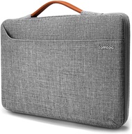 tomtoc 360 Protective Laptop Carrying Bag for 13-inch MacBook Air M1/A2337 A2179 2018-2021 MacBook Pro M1/A2338 2016-2021 12.9 iPad Pro 5th/4th/3rd Gen Dell XPS 13 Spill-Resistant Laptop Case Gray 13-inch for New MacBook Air/ Pro