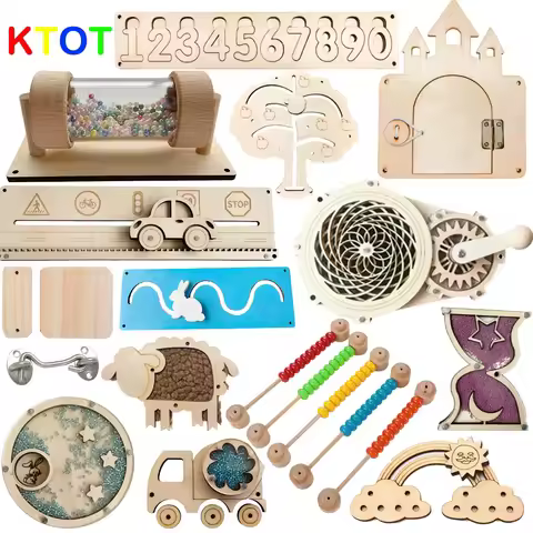 Montessori Toys Busy Board Diy Accessories Learning Education Busy Board Games for Baby Activity Boa