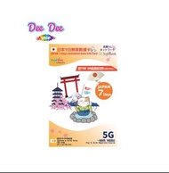 🏮農曆新年激減 RoamFree x 3HK 日本 7日 7GB高速 + 128K限速 5G 無限數據 SoftBank 5G 無限數據 上網數據卡 無限 數據卡 上網卡 電話卡 旅遊卡 無需實名登記