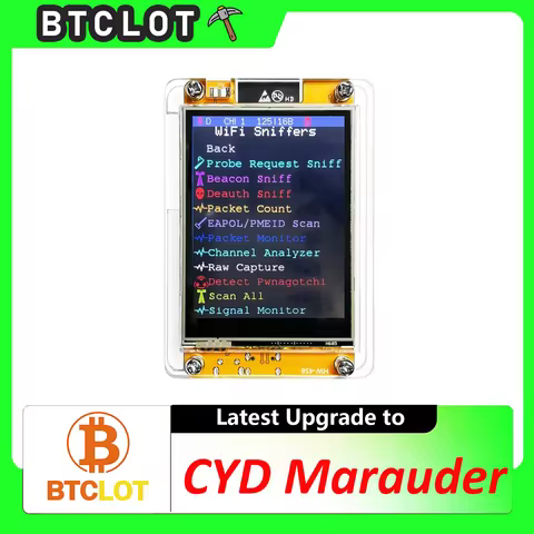 CYD Marauder 2432R028 ESP32 Marauder Development Board 1.7.2 Firmware 2.8 Inch 2 Smart Display Marau