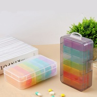 Glowingbubbles Weekly Portable Travel Pill Cases Box 7 Days Organizer 14 Grids Pills Container Storage Tablets Drug Vitamins Medicine Fish Oils GBS