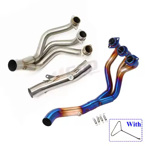 For MT-09 FZ-09 FJ09 MT09 FZ09 TRACER 900 2014-2020 51mm Motorcycle Exhaust System Slip On Front Lin