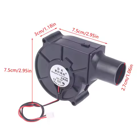 7530 Smelting Metal Fan Portable Air Blower 2500R Centrifugal Radial Air Cooler Metal Fan BBQ Blower
