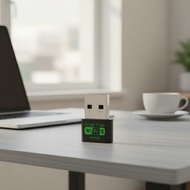 USB WiFi 6 AX300 Dual-Band 2.4G 5GHz Adapter, Windows 7/10/11, High Speed  Penyesuai USB WiFi 6 AX30