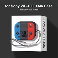 for Sony WF-1000XM6 Case Cartoon Switch Cute Astronaut Keychain Pendant Silicone Soft Case Suitable 