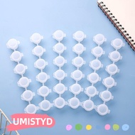 UMISTYDREAMUM9U Pigment Strips, Plastic 6/8 Connected Pots Paint Box, Multi-Compartment 2ml//5ml Pig