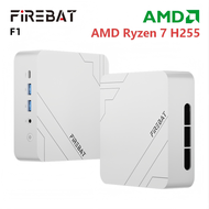 FIREBAT F1 Gray Mini PC with 512GB SSD AMD Radeon 780M AMD Ryzen 7 H255 16GB RAM