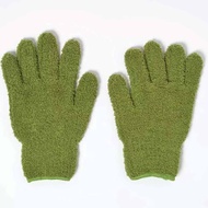 Microfibre Gloves Plant Duster Glove Green Gardening Leaf Shine Dust Gloves