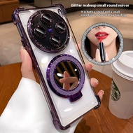 Electroplated Mirror Bracket Acrylic Hard Clear Case For VIVO X200 Pro Mini X200 Pro X100 Ultra X100