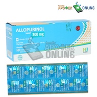 ALLOPURINOL 300 MG TABLET 10'S/ALLOPURINOL/ASAM URAT