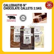 Callebaut® N° Chocolate Callets (811 Dark / 823 Milk / W2 White) 2.5kg