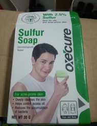 สบู่อ๊อกซีเคียว ซัลเฟอร์ โซพ 30 กรัม Oxe Cure Sulfur Soap