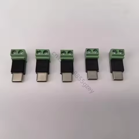 Portable Type C to 2 Pin 5V No Solder Charging Connector Conversion Adapter Converter for Various El