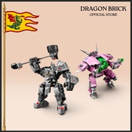 [Overwatch7.5.9.7.9.3] Danish assembly toys - Overwatch D.Va & Reinhardt game models and figures